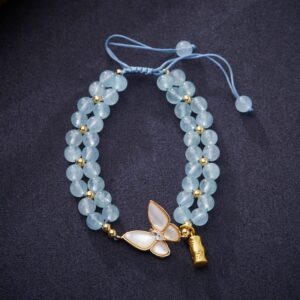For When You Need Quiet Calm — Amethyst & Aquamarine Bracelet | AetherFate