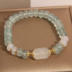 For When You Need Gentle Clarity — Aquamarine Bracelet | AetherFate