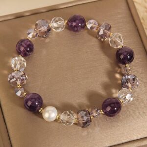 For When You Need Gentle Clarity — Clear Quartz & Amethyst Bracelet | AetherFate