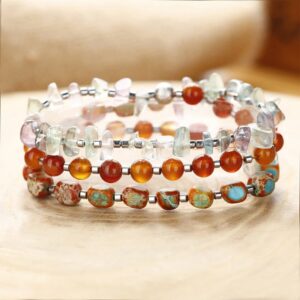 For When You Need Quiet Balance — Agate & Fluorite Bracelet | AetherFate