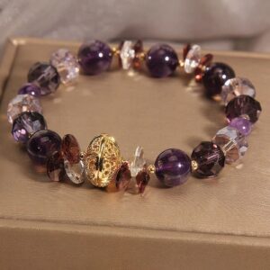 For When You Need Gentle Clarity — Clear Quartz & Amethyst Bracelet | AetherFate