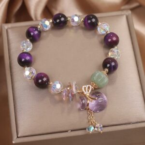 For When You Need Gentle Clarity — Clear Quartz & Tiger Eye Bracelet | AetherFate
