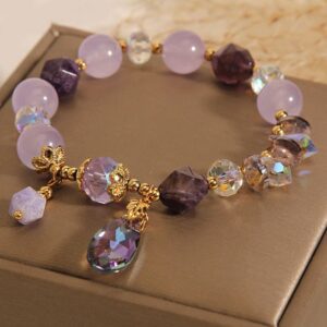 Clear Quartz & Amethyst Bracelet | Your Quiet Daily Anchor for Gentle Clarity | AetherFate