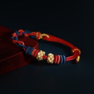 For When You Need Quiet Presence | String Four Srand Peach Blossom Connection Bracelet | AetherFate
