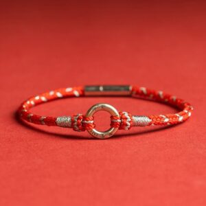 For When You Need Gentle Focus | Red String Sterling Silver Safe Bracelet | AetherFate