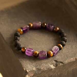 Quiet Calm, Worn Daily. Amethyst & Crystal Bracelet by AetherFate