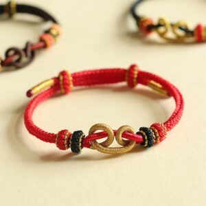 For When You Need Quiet Presence | Handmade Ingot Pattern Braided String Bracelet | AetherFate