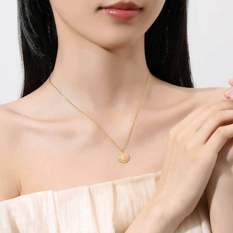 For When You Need Gentle Focus | Sterling Silver Year Of The Snake Golden Snake Bracelet Necklace Pendant | AetherFate - Image 3