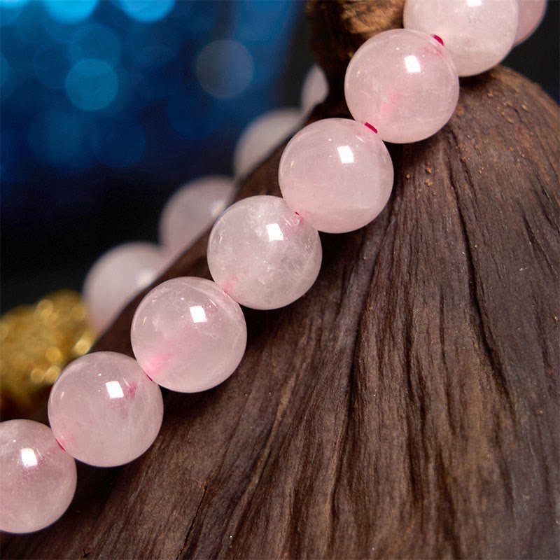 For When You Need Gentle Optimism | Pink Crystal Citrine Flower Warmth Bracelet | AetherFate - Image 5