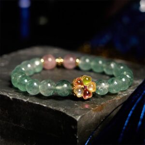 For When You Need Soft Joy — Strawberry Quartz Bracelet | AetherFate