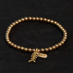 For When You Need Quiet Connection | Copper Fish Bone Bracelet | AetherFate