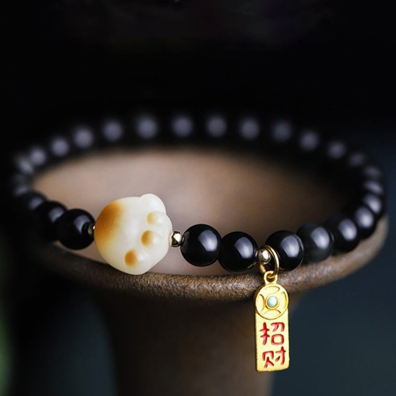 Obsidian Bracelet | Your Quiet Daily Anchor for Clarity & Grounding | AetherFate