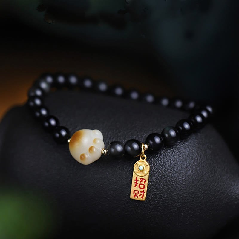 Obsidian Bracelet | Your Quiet Daily Anchor for Clarity & Grounding | AetherFate - Image 7