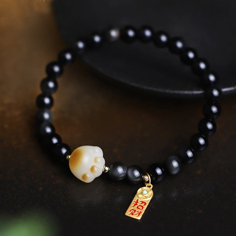 Obsidian Bracelet | Your Quiet Daily Anchor for Clarity & Grounding | AetherFate - Image 6