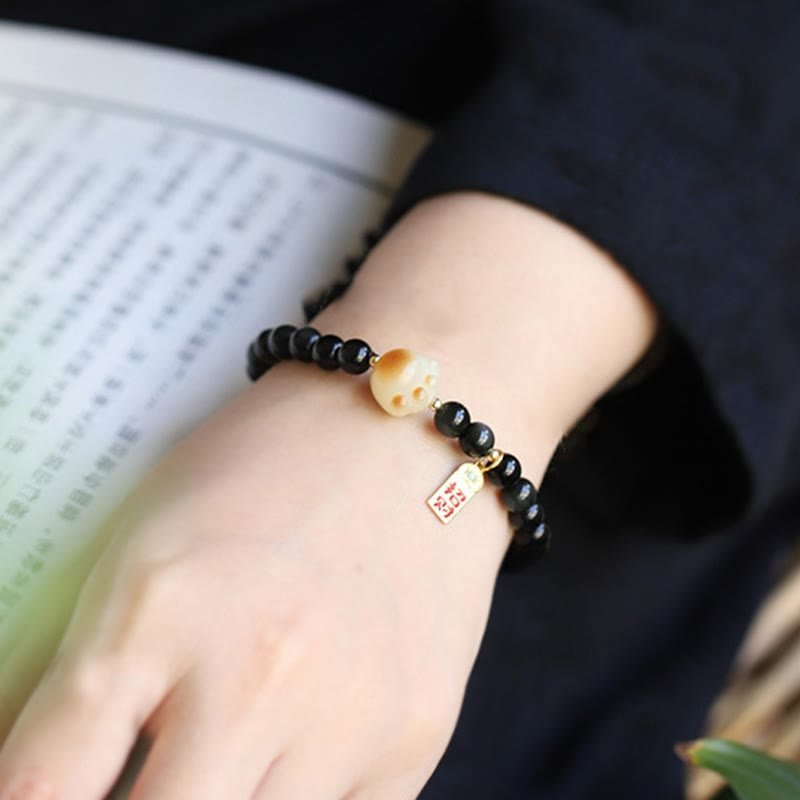 Obsidian Bracelet | Your Quiet Daily Anchor for Clarity & Grounding | AetherFate - Image 3