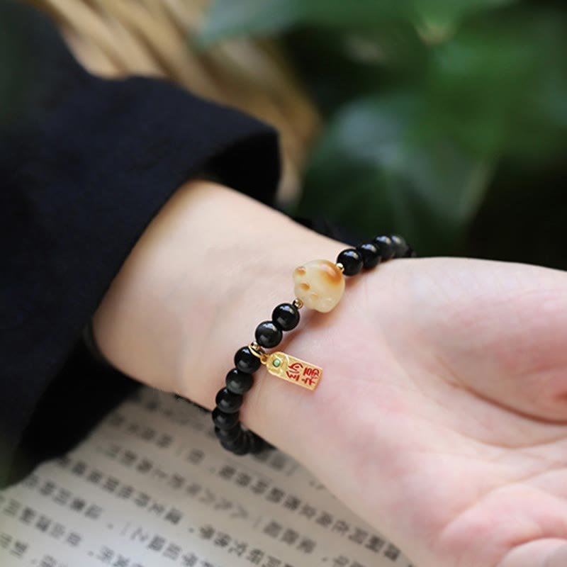 Obsidian Bracelet | Your Quiet Daily Anchor for Clarity & Grounding | AetherFate - Image 4