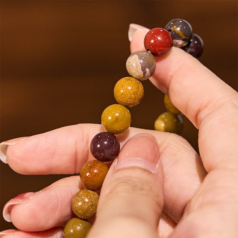 Buddha Stone Mookaite Emotional Growth Bracelet | AetherFate - Image 2