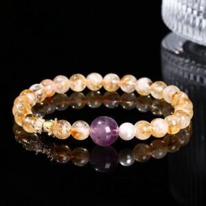 For When You Need Quiet Calm — Amethyst & Citrine Bracelet | AetherFate