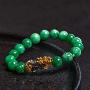 space-warming Wealth-attuned Jade Bracelet | Your Quiet Daily Anchor for Quiet Wisdom | AetherFate