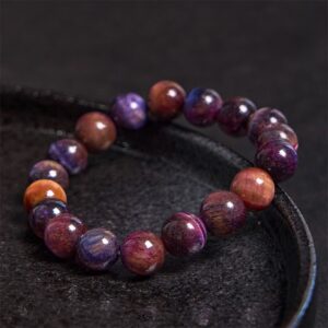 For When You Need Quiet Warmth | Purple Tiger Eye Strength Bracelet | AetherFate