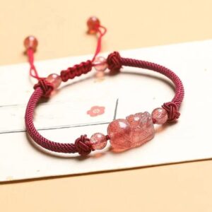 Strawberry Quartz Bracelet | Your Quiet Daily Anchor for Soft Joy | AetherFate