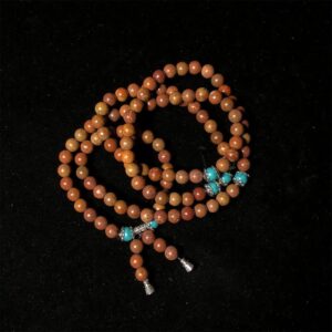 🔮 For When You Need Quiet Presence | 108 Mala Beads Bian Stone Bracelet | AetherFate