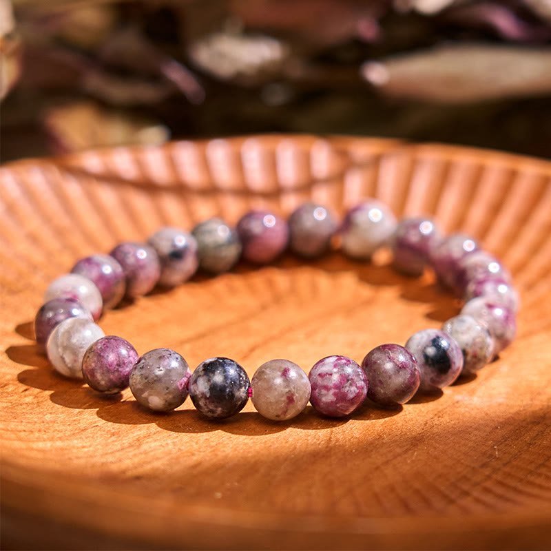 Buddha Stone Plum Blossom Tourmaline Balance Bracelet | AetherFate - Image 7