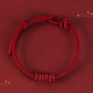For When You Need Quiet Presence | Red String Eight Stranded Rope Strength Bracelet | AetherFate