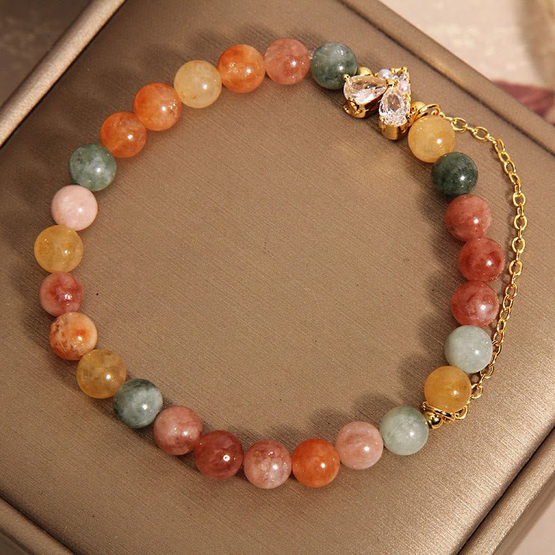 Quiet Warmth, Worn Daily. Citrine & Crystal Bracelet by AetherFate