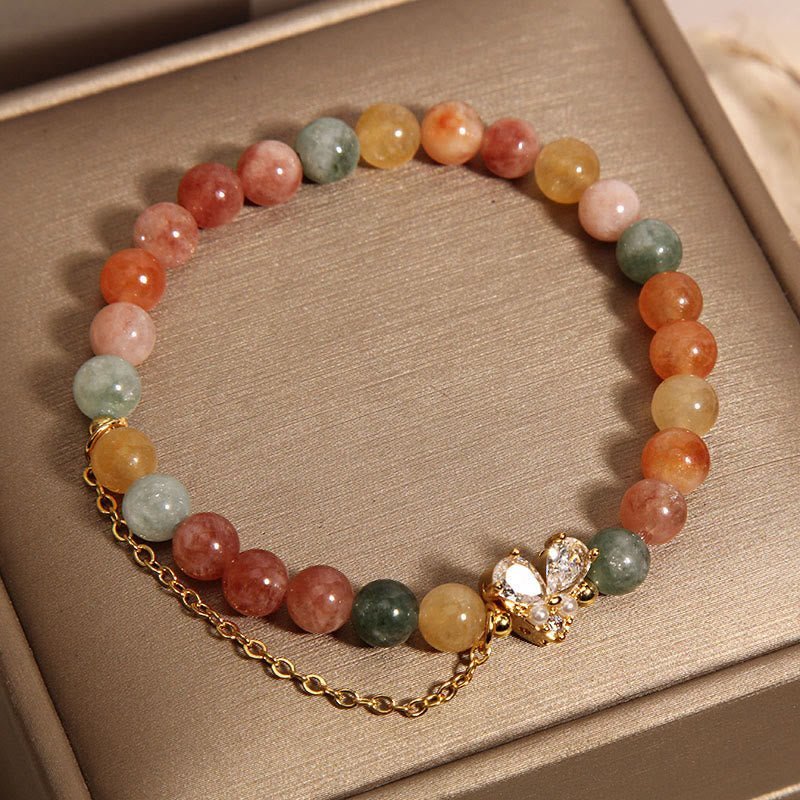 Quiet Warmth, Worn Daily. Citrine & Crystal Bracelet by AetherFate - Image 5