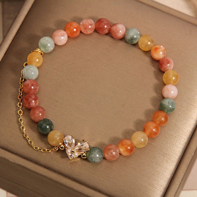 Quiet Warmth, Worn Daily. Citrine & Crystal Bracelet by AetherFate - Image 4