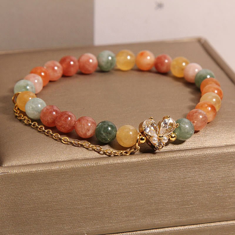 Quiet Warmth, Worn Daily. Citrine & Crystal Bracelet by AetherFate - Image 3