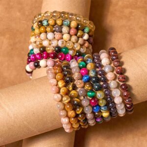 For When You Need Quiet Presence | Boost Vitality Warm Color Series Positive Courage Bracelet | AetherFate
