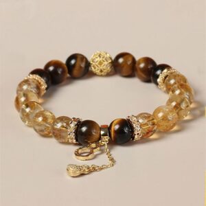Tiger Eye & Citrine Bracelet | Your Quiet Daily Anchor for Steady Focus | AetherFate