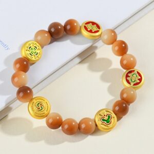 For When You Need Quiet Presence | Bodhi Seed Five Directions Gods of Wisdom Bracelet | AetherFate