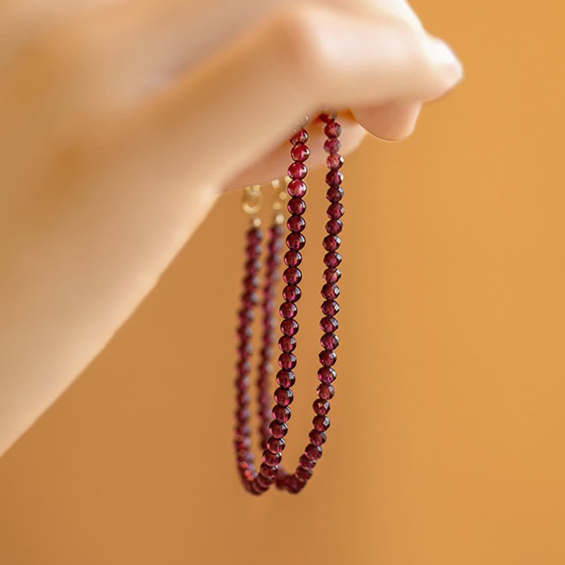 Garnet Bracelet | Your Quiet Daily Anchor for Quiet Resolve | AetherFate - Image 2
