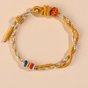 For When You Need Quiet Presence | Colorful String Snake Dragon Year of the Snake Bracelet | AetherFate