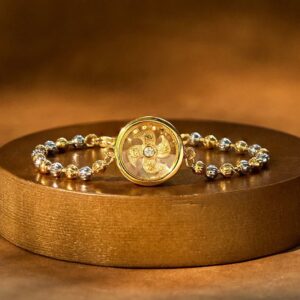 For When You Need Quiet Connection | Feng Sheng Shui Qi Copper Brass Rotatable Windmill Bead Braided Bracelet | AetherFate