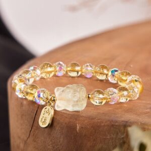 For When You Need Gentle Clarity — Clear Quartz & Citrine Bracelet | AetherFate