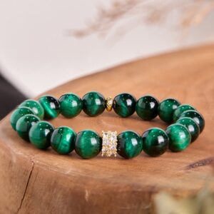 For When You Need Quiet Warmth | Green Tiger Eye Positive Bracelet | AetherFate