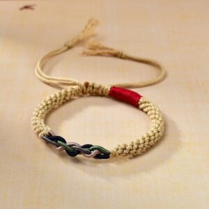 For When You Need Quiet Presence | Tibetan Hand-rubbed Cotton Rope Bracelet | AetherFate