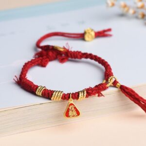 For When You Need Quiet Presence | Tibetan String Zakiram Goddess Of Flower Tassel Bracelet | AetherFate