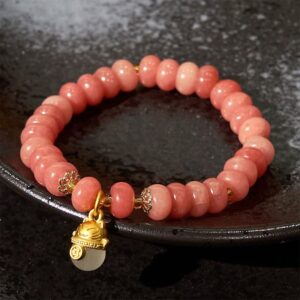 For When You Need Soft Joy — Strawberry Quartz Bracelet | AetherFate