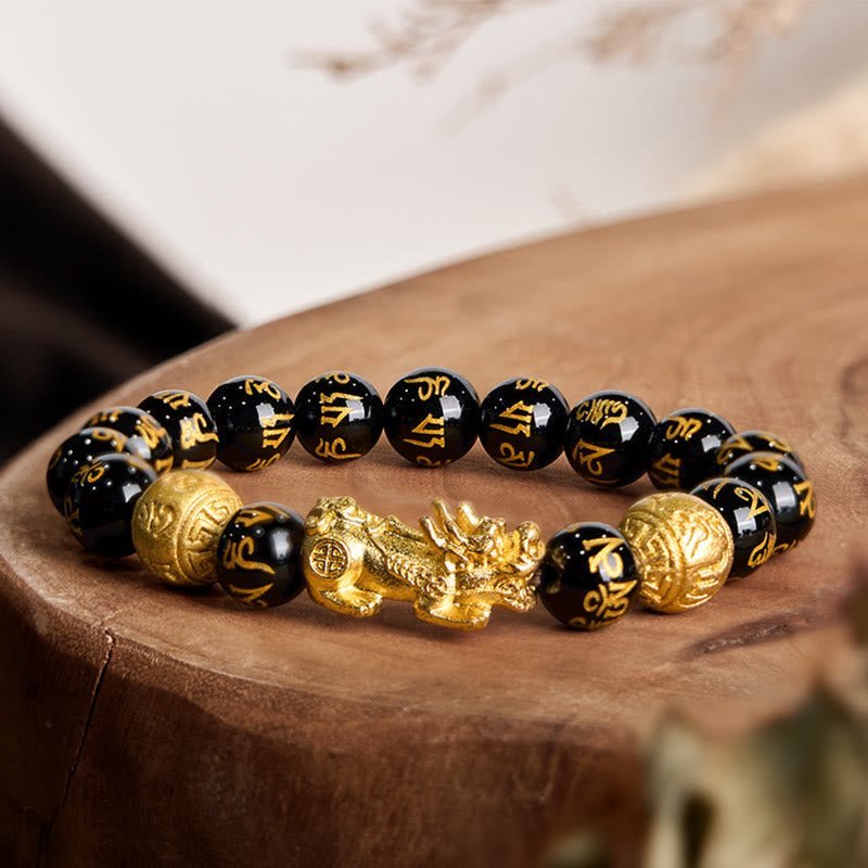 Inner Stillness, Worn Daily. space-warming Wealth-attuned Obsidian Bracelet | AetherFate