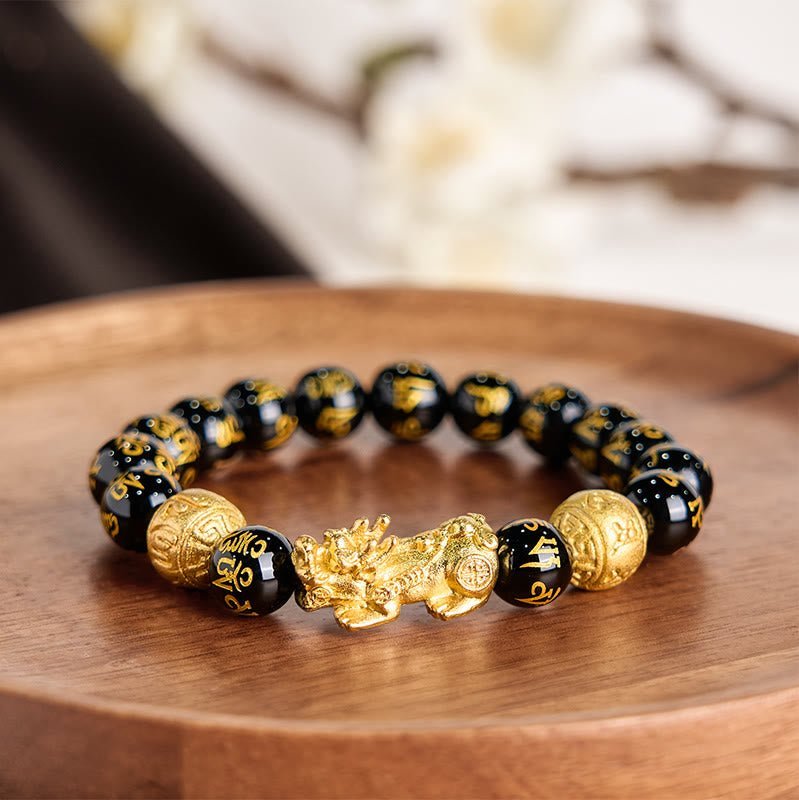 Inner Stillness, Worn Daily. space-warming Wealth-attuned Obsidian Bracelet | AetherFate - Image 11