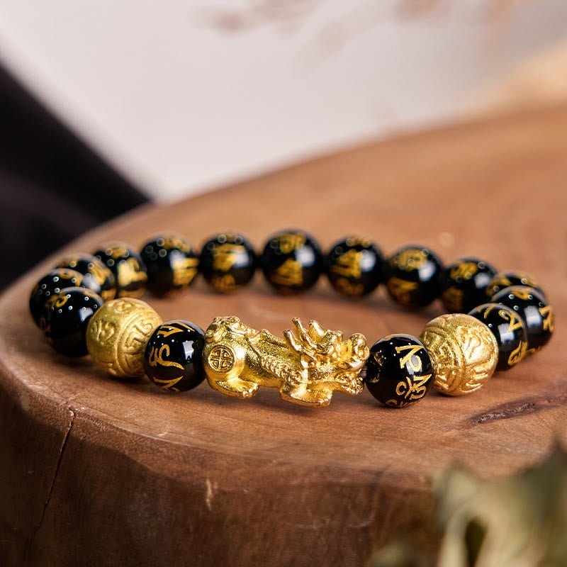Inner Stillness, Worn Daily. space-warming Wealth-attuned Obsidian Bracelet | AetherFate - Image 10