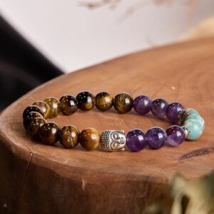 For When You Need Steady Focus — Tiger Eye & Agate Bracelet | AetherFate