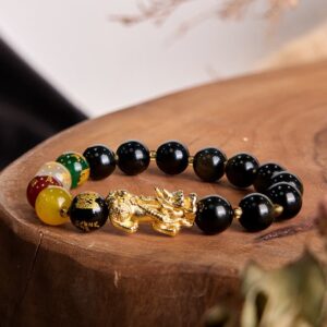 Clarity & Grounding, Worn Daily. Obsidian Bracelet by AetherFate