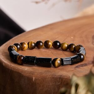 Tiger Eye & Tourmaline Bracelet | Your Quiet Daily Anchor for Steady Focus | AetherFate