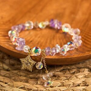 Amethyst & Crystal Bracelet | Your Quiet Daily Anchor for Quiet Calm | AetherFate
